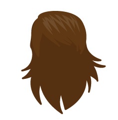 Image showing avatar hair with options: straight, hip, blow_out