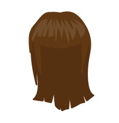 Image showing avatar hair with options: straight, shoulder, blow_out
