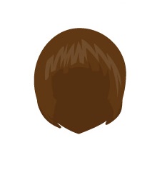 Image showing avatar hair with options: straight, shoulder, bob_cut