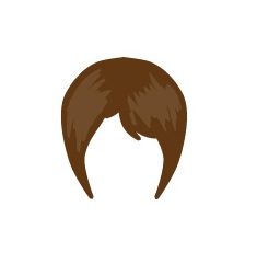 Image showing avatar hair with options: straight, short, pixie_cut