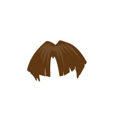 Image showing avatar hair with options: straight, short, bowl_cut