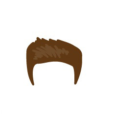 Image showing avatar hair with options: spiky, short, regular_back