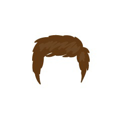 Image showing avatar hair with options: shaggy, short, regular_front